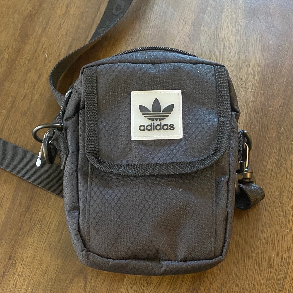 Adidas Black Mini Crossbody Pouch